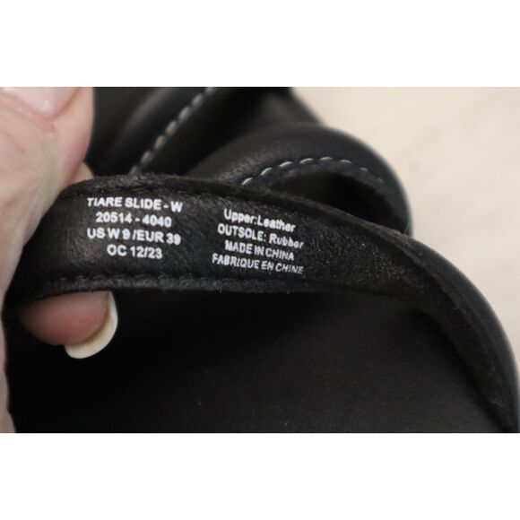 Olukai 20514-4040 Women's Sz 9W Black Leather Tiare Slide Sandals - Picture 10 of 14